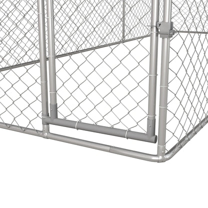 PawHut 19.7' x 7.5' x 7.5' Outdoor Dog Kennel W/ Waterproof Roof