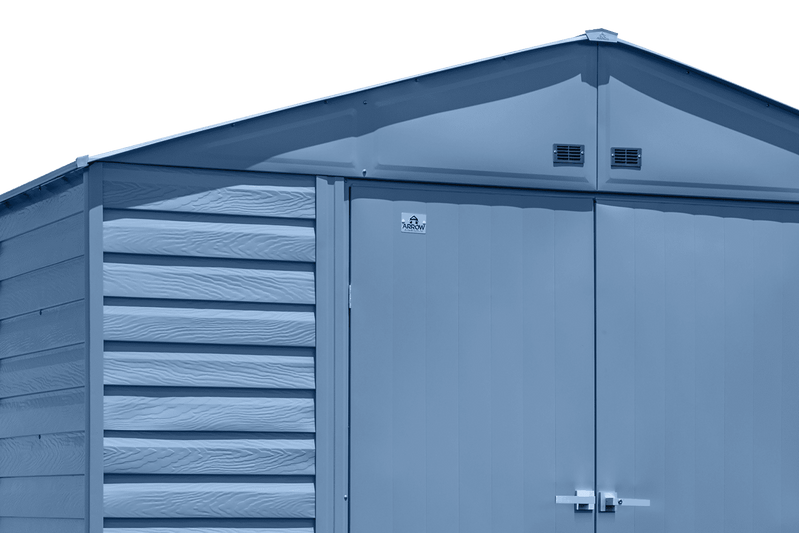 Arrow Select Steel Storage Shed, 10x14, Blue Grey