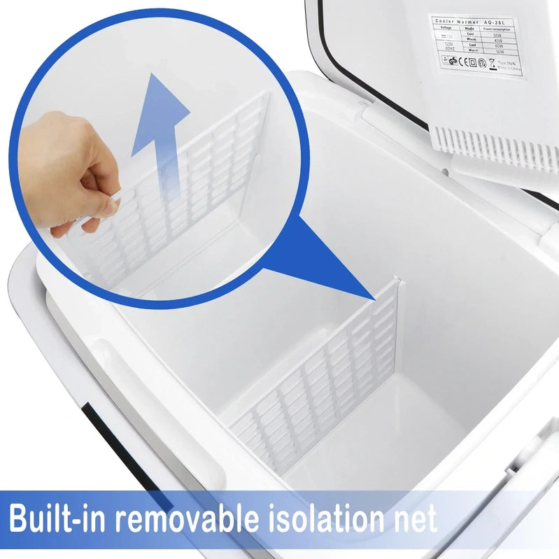 Newest Portable Iceless Thermoelectric Cooler Warmer Low Noise Car Electric Refrigerator Mini Fridge for Car Travel Trip Caming