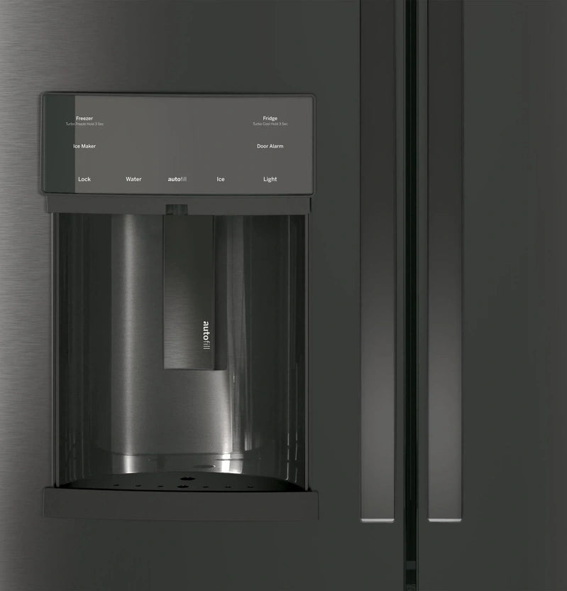 Appliances PFE28KBLTS 36 Inch French Door Refrigerator Black Stainless Steel