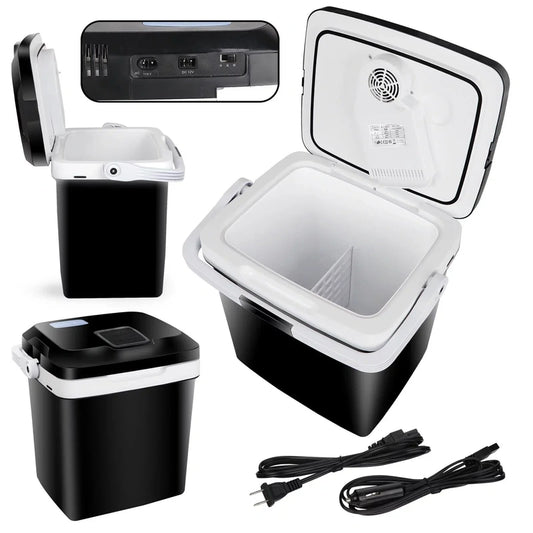 Newest Portable Iceless Thermoelectric Cooler Warmer Low Noise Car Electric Refrigerator Mini Fridge for Car Travel Trip Caming